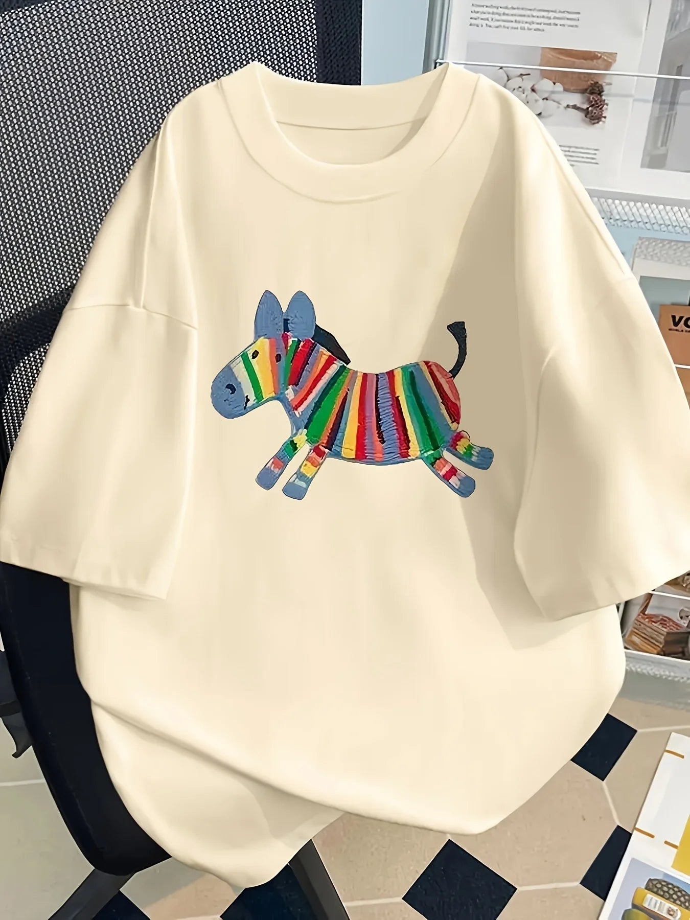 Oversized Women Tshirt Summer Fashion  Drawn Printed Casual Short Sleeve Top Pullover Comfortable Plus Size Tee Trendy Outfit