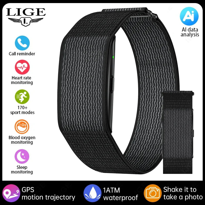 New GPS Running Track No Screen Smart Watch Waterproof Sports Band Heart Rate Monitor Health Smart Bracelet Fitness Tracker 2026