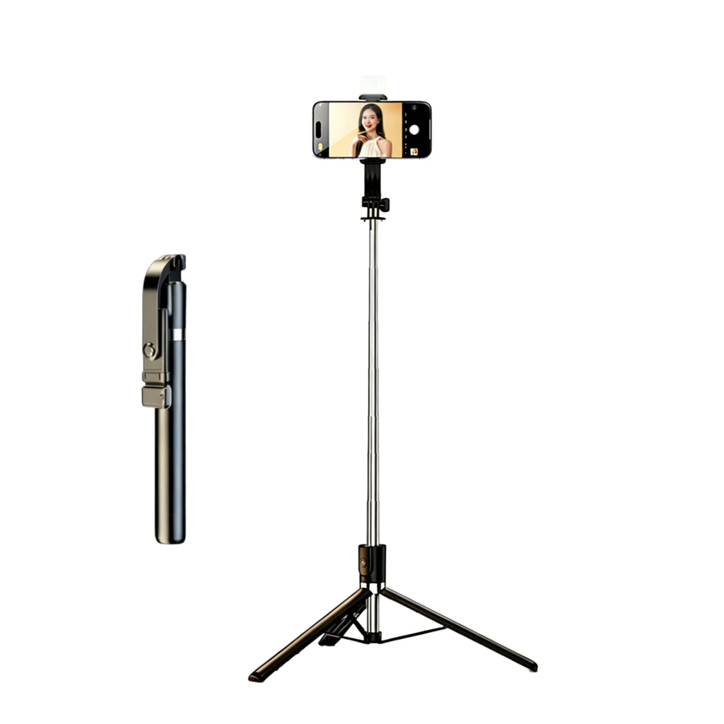 Mobile Phone Tripod Selfie Stick Lightweight Aluminum Alloy Tripod with Flexible Legs 360° Rotation Head for Photography Video R