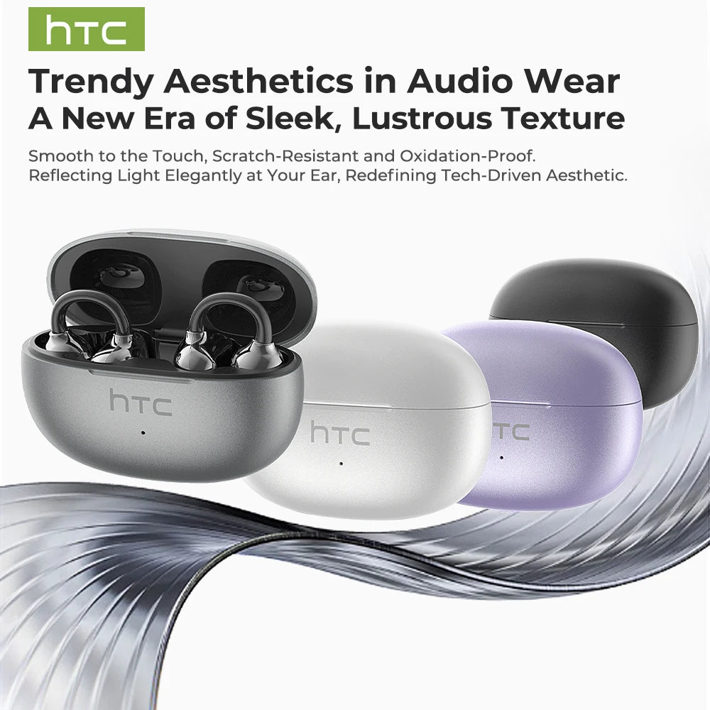 Bluetooth Headset Surround Sound Stereo Non In Ear Comfort Fit Lightweight for Sport Running HTC NE55 Wireless Earbuds