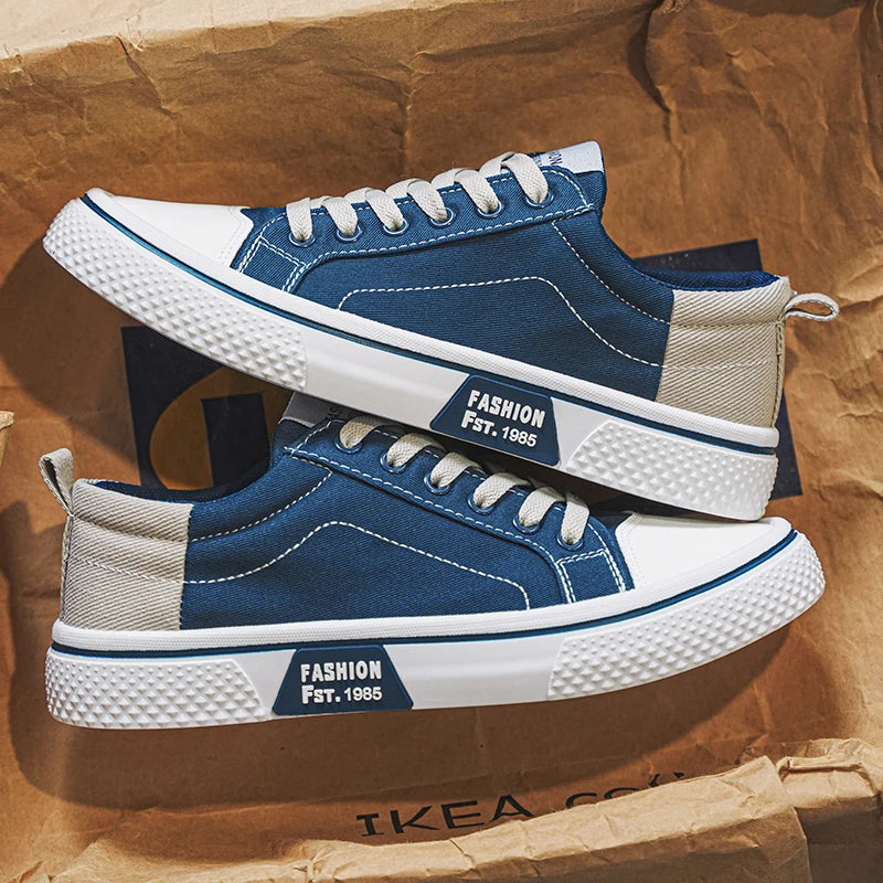 Men's Canvas Shoes Lightweight Breathable Street Style Skateboarding Spring Summer Fashion Casual Shoes for Teens