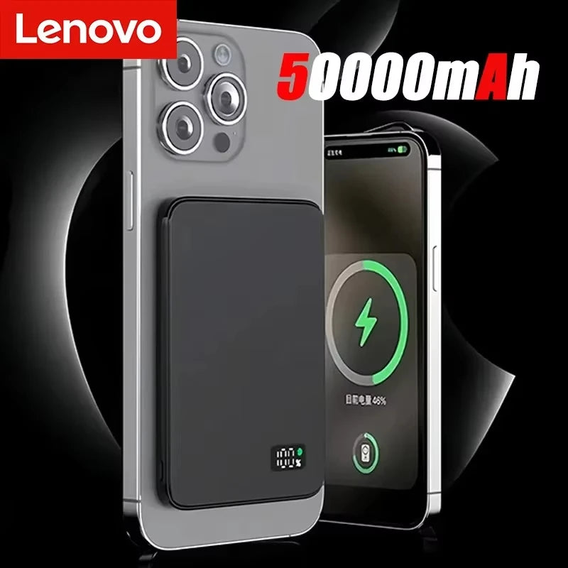 Lenovo Magnetic Wireless Power Bank PD22.5W Fast Charging Magsafe External Battery 500000mAh For iPhone Xiaomi