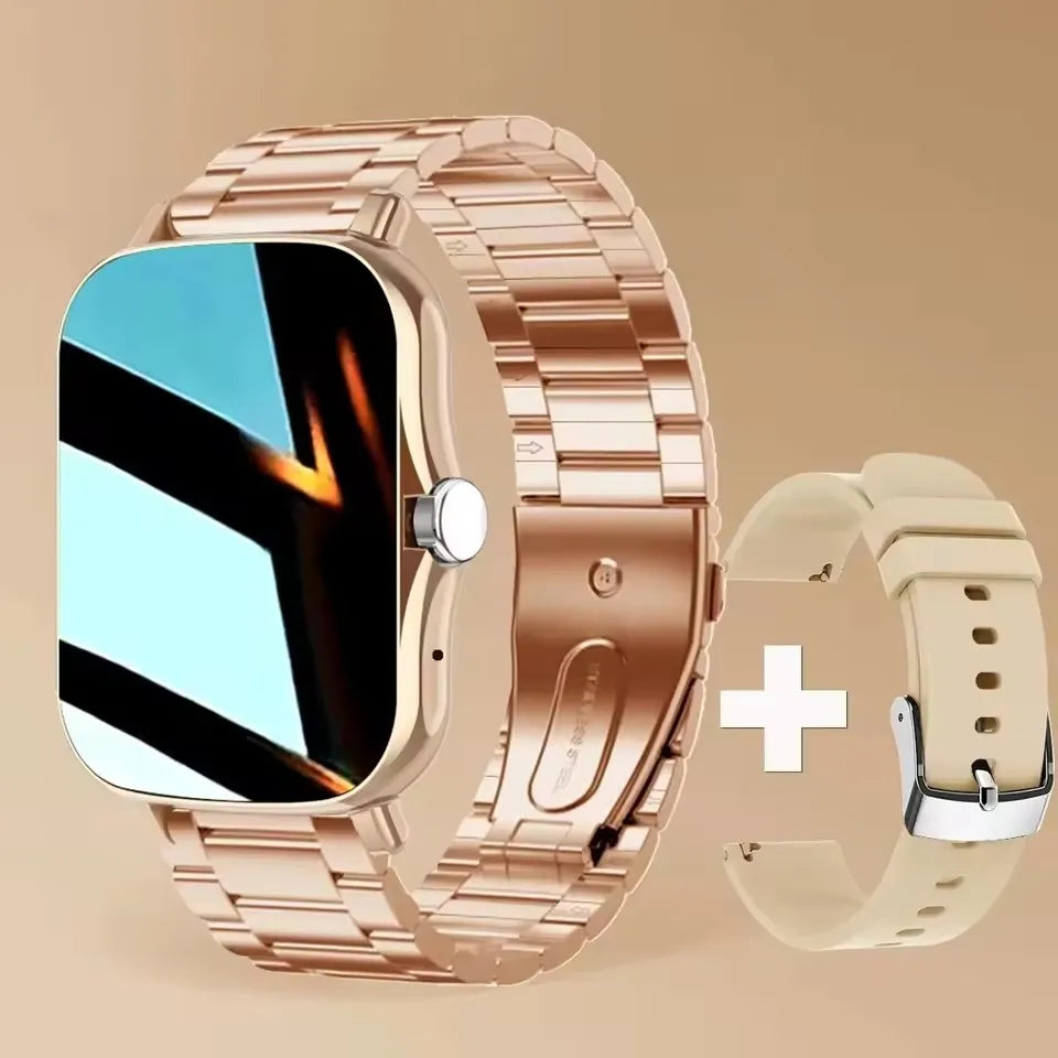 2026 New Smart Watch Bluetooth Call Fitness Tracker Heart Rate Sleep Record Outdoor Sport Watch for Android/IOS Men Women HW12