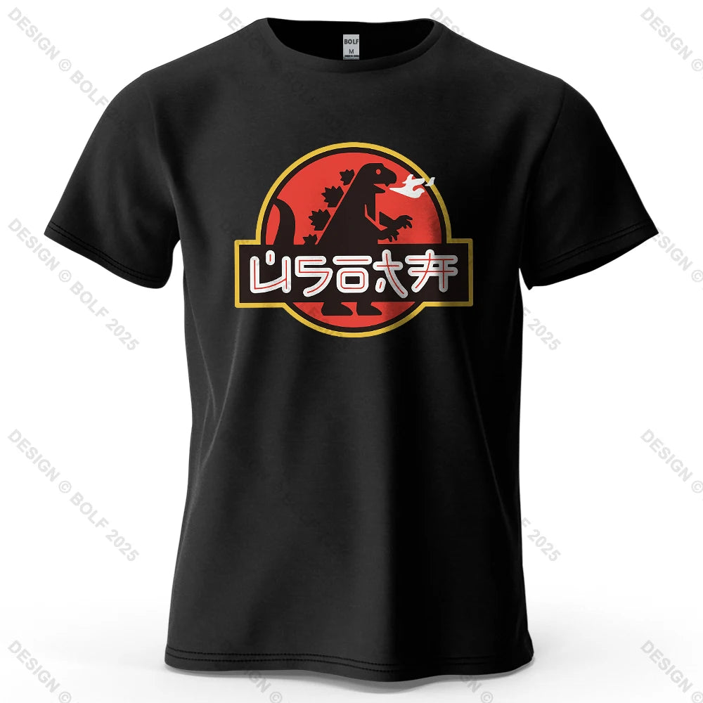 Japan Printed Men's T-Shirt 100% Cotton Oversized Harajuku Graphic Tees for Women Tops Tees Casual Streetwear