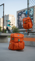 Traffic Orange Convertible Backpack-Bag