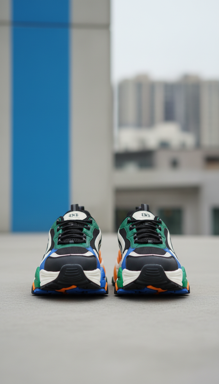 Chunky Asphalt Athletic Sneakers