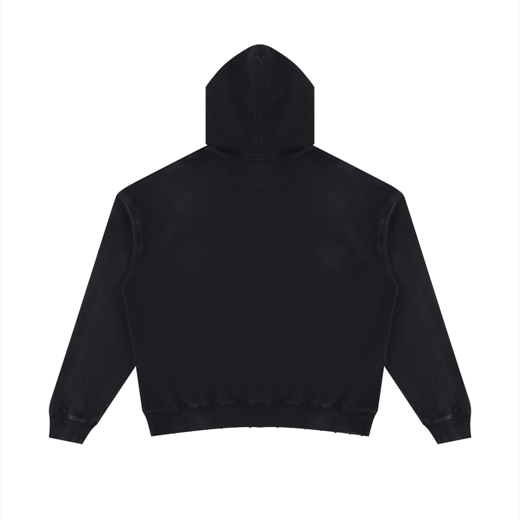 Loki & Ivy Unisex Mineral Wash Distressed Hoodie