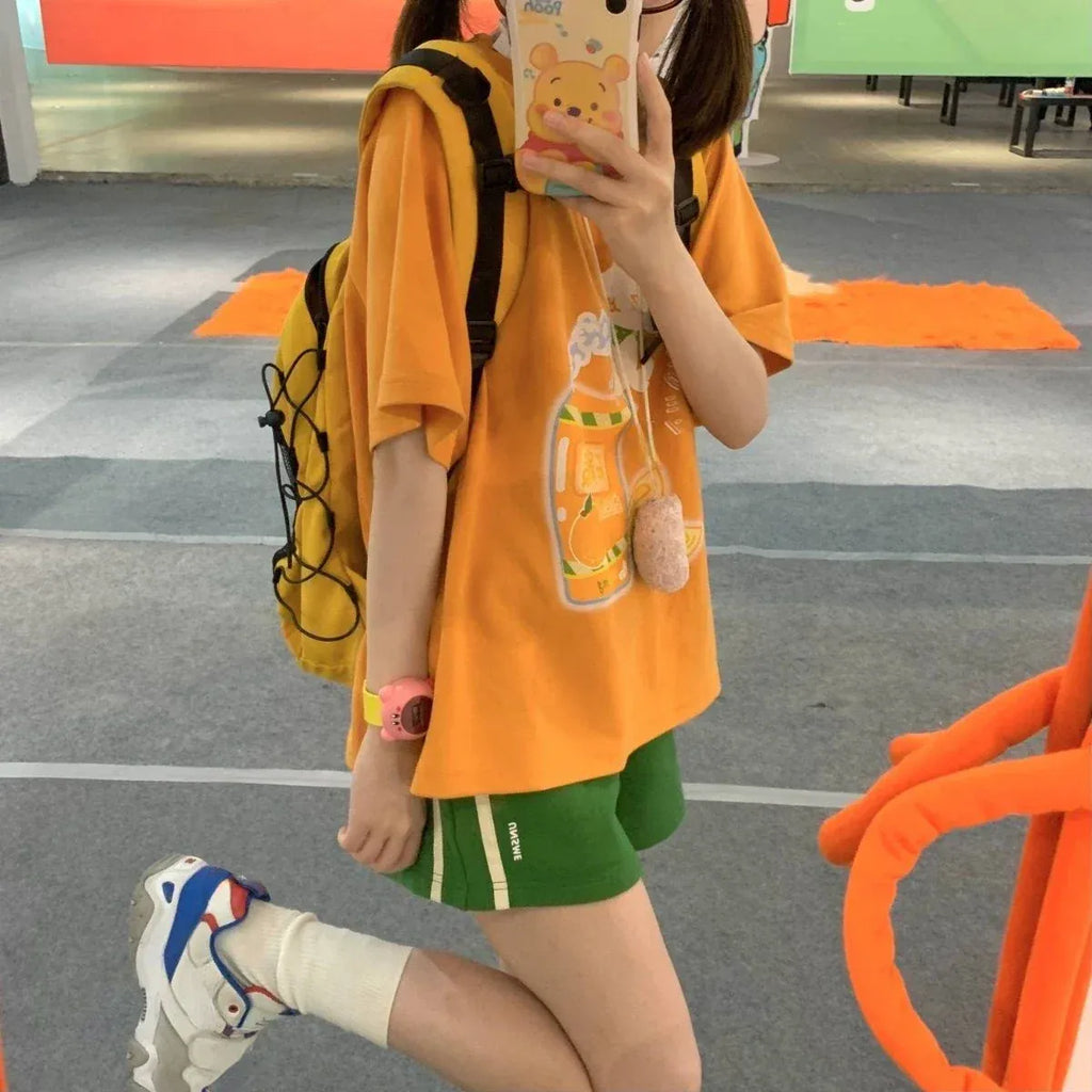 Harajuku Cartoon Print Tee