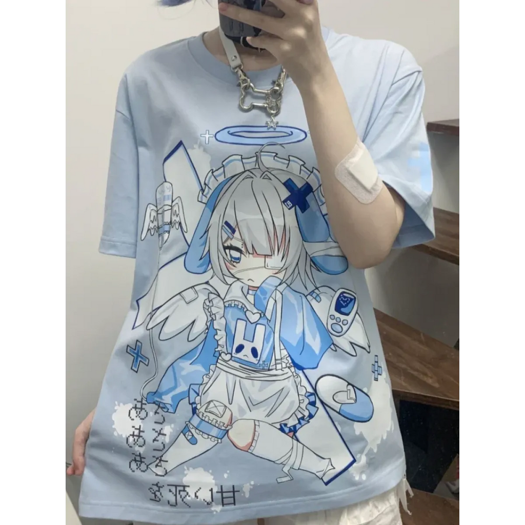 Harajuku Kawaii Anime Oversized Tee