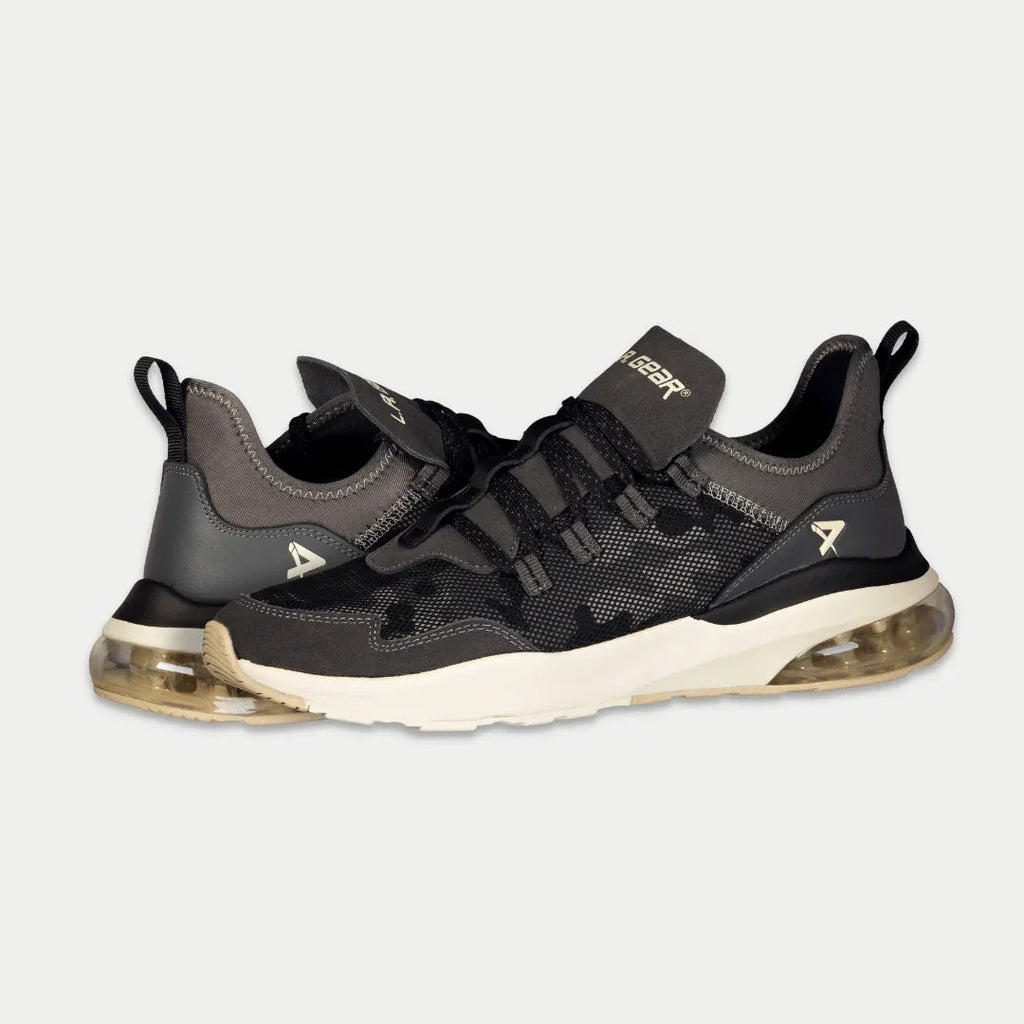LA Gear Men’s Runyon Lowtop | Black x Gray