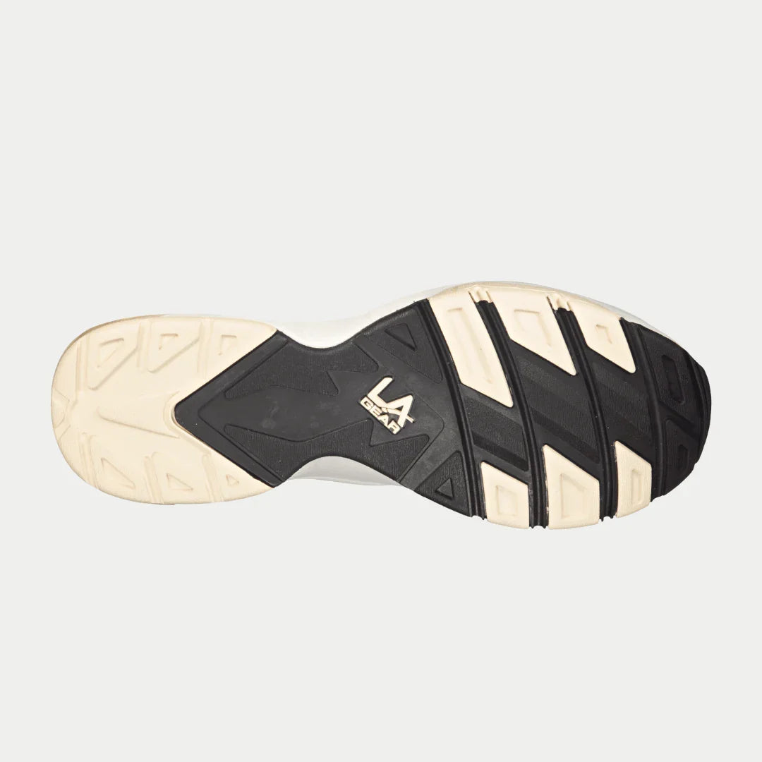 LA Gear Men's Turbo Light-Up Mid | Off-White x Black