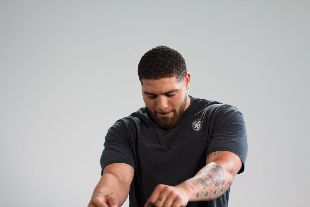 Men’s Oversized Gym Shirt | Charcoal Pump Cover